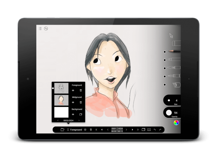 Мультфильм своими руками на Android. Animation Desk — приложение, которое подойдет как для профессионалов, так и для любителей. Фото.