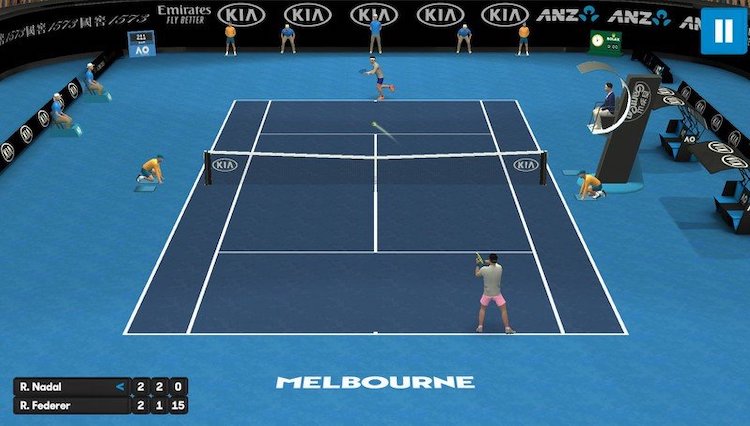 Лучшие спортивные игры для Android. Australian Open Game — теннис для Android. Фото.