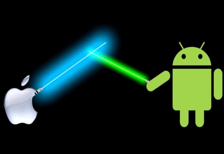 Android против iOS. iOS против Android — кто победит? Фото.