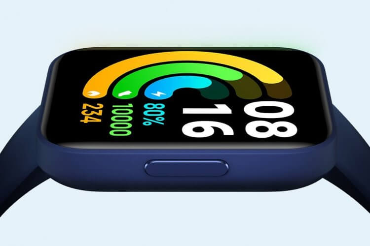 Характеристики Redmi Watch 2. AMOLED-дисплей доступен только в старшей версии умных часов Redmi. Фото.