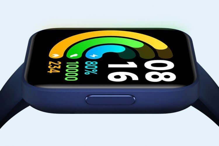 Новые часы Redmi Watch 2. AMOLED-дисплей доступен только в старшей версии умных часов Redmi. Фото.