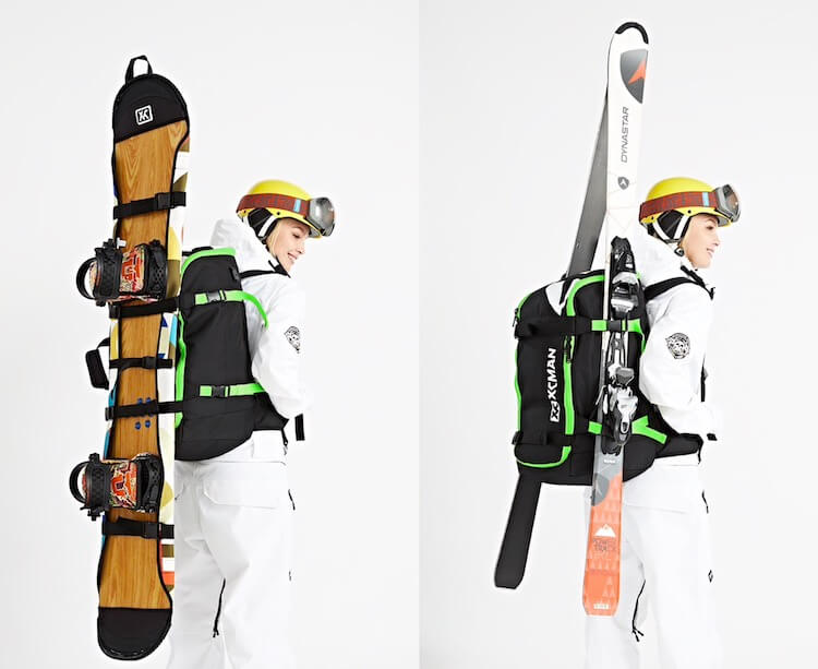 Рюкзак для лыж или сноуборда. Большой рюкзак для больших покатушек. Фото.