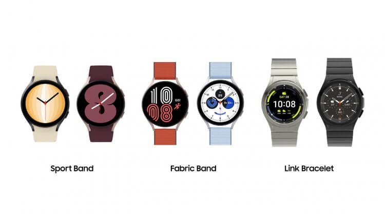 Лучшие умные часы Samsung обновились. Новые ремешки Galaxy Watch 4 и циферблаты к ним. Фото.