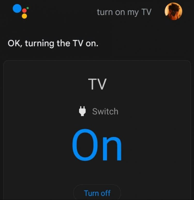 Как включить телевизор с телефона. Запускаем Google Assistant на пульте. Фото.