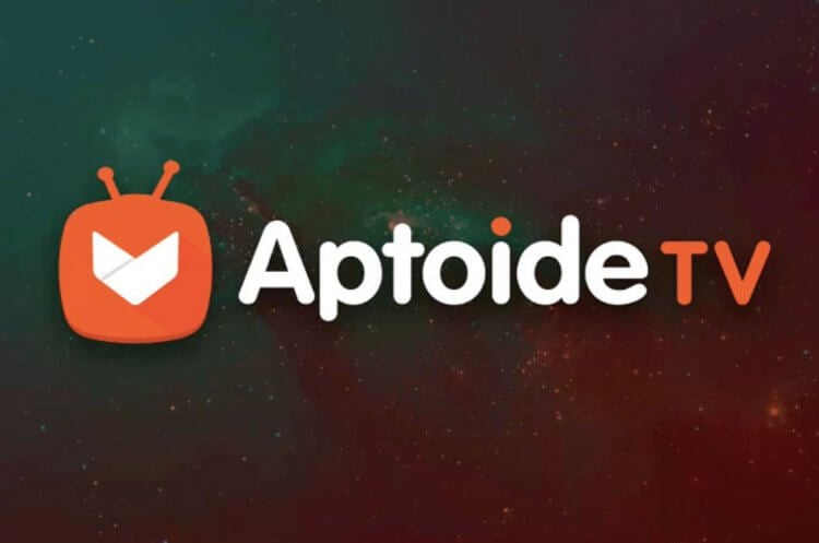 Магазин приложений для Андроид ТВ. Aptoide TV — одна из самых обширных площадок для скачивания приложений. Фото.