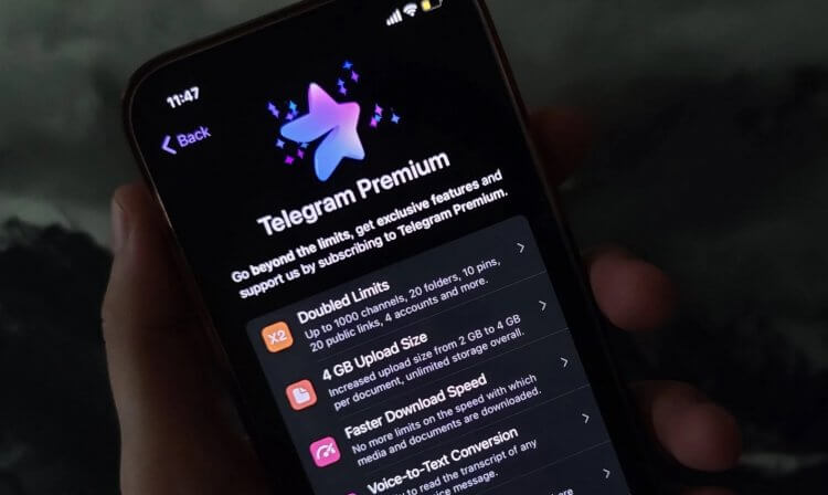 Платный WhatsApp — преимущества. Telegram Premium приняли довольно лояльно. Фото.