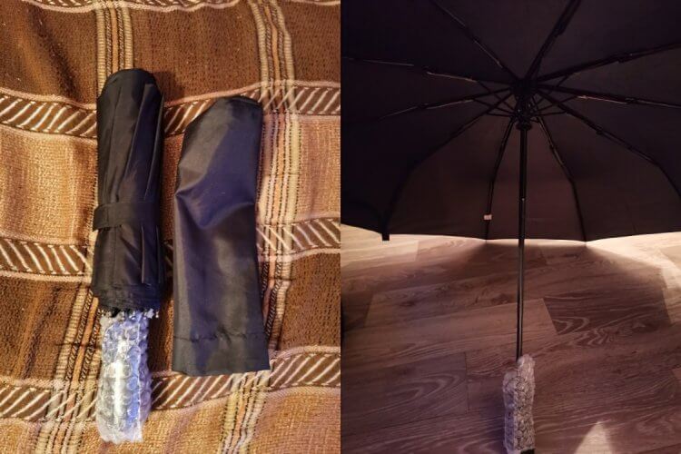 Автоматический зонт. Это надежный, компактный и недорогой зонт. Фото.