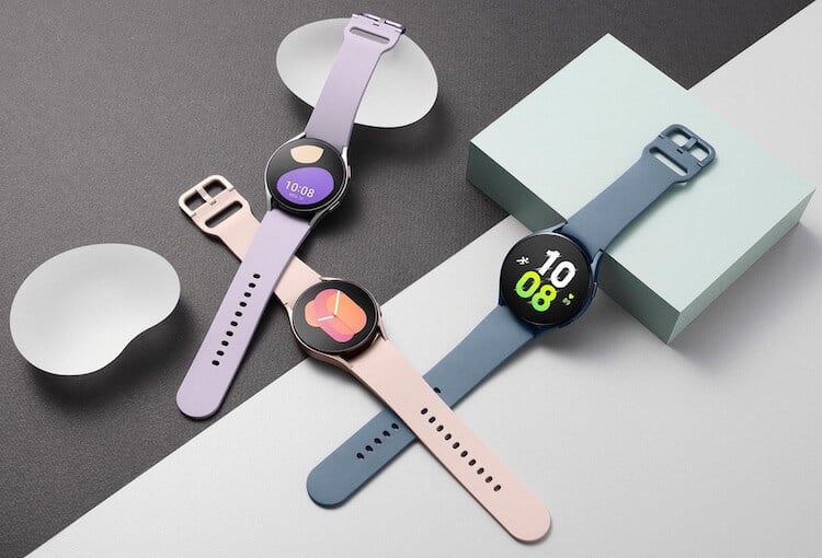 Сколько стоят Galaxy Watch 5. Как обычно, новые часы предлагают несколько цветов на выбор. Фото.