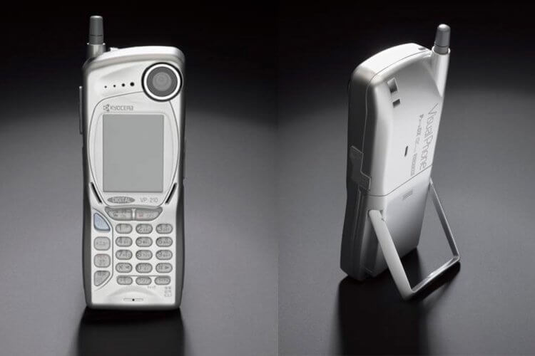 Первый телефон с камерой. Kyocera VisualPhone VP-210 — первый телефон с камерой. Фото.