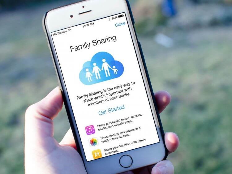 Apple ID — семейный доступ. Семейный доступ на Айфонах более прокачан, чем на Андроиде. Фото.