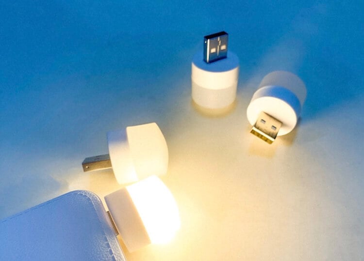 Лучшие фонари, светильники и гирлянды с AliExpress. Ночник с USB. Фото.