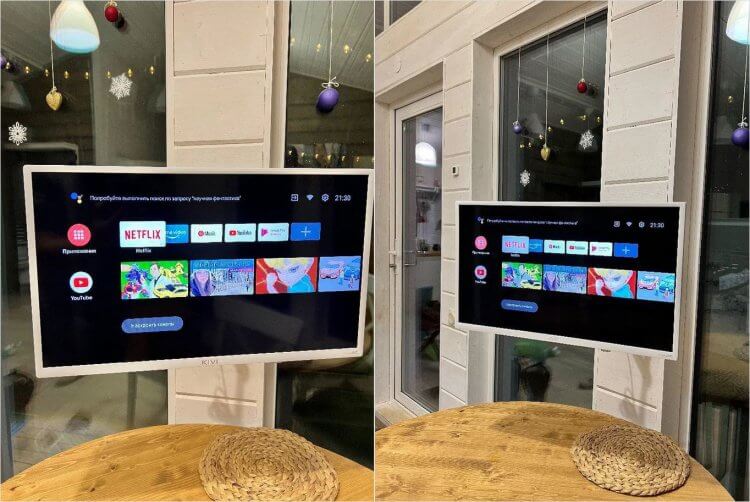 KIVI 24H750NW — недорогой телевизор 24 дюйма. KIVI — отличная модель для кухни по невысокой цене. Фото.