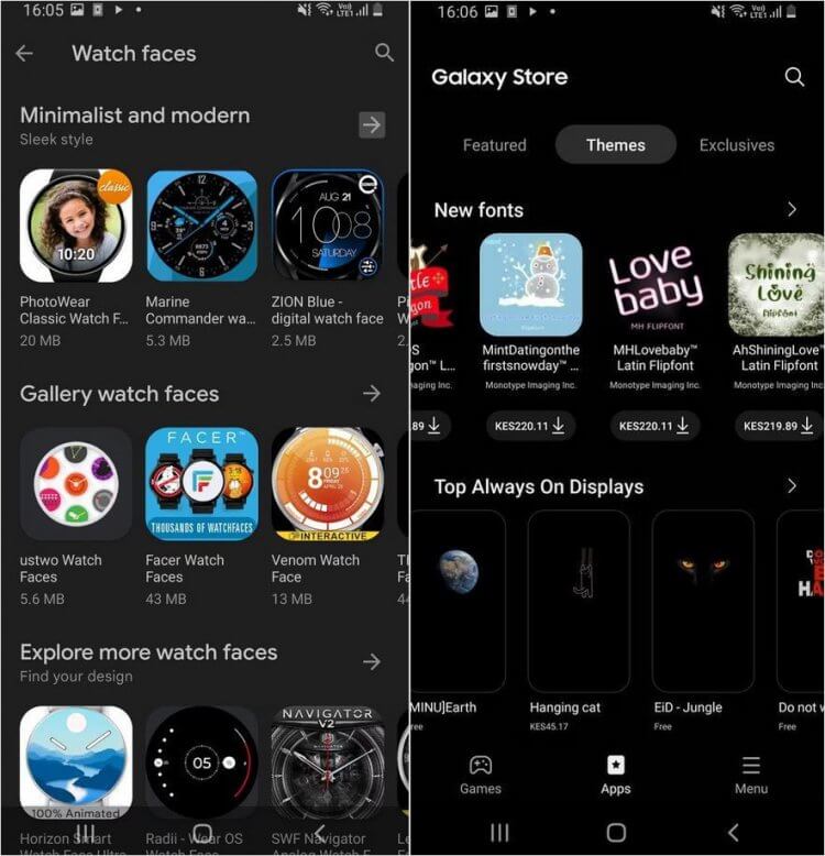Galaxy Store или Play Market — что выбрать. В Galaxy Store больше оптимизированного софта для Samsung и One UI. Фото.