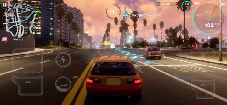 Игра действительно круто выглядит по меркам мобильных устройств. Фото.