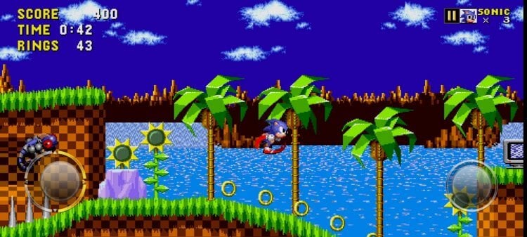 Игры Sega на Андроид. Игра Sonic The Hedgehog Classic вышла в 1991 году, а на Android появилась в 2013-м. Фото.