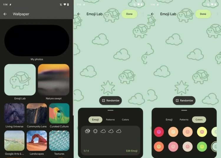 Что принесет обновление Андроид 14. Emoji Lab — одно из самых заметных нововведений Android 14. Фото.