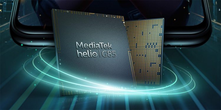 Процессор в Redmi 12C. Сердцем смартфона является Mediatek Helio G85. Фото.