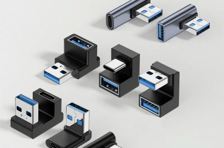 Десяток полезных товаров с AliExpress для всех и на все случаи жизни. Угловые USB-переходники. Фото.