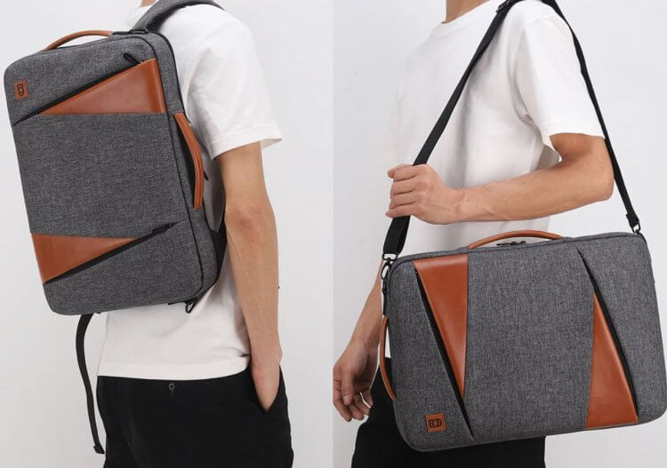 Недорогой рюкзак для ноутбука. Рюкзак для ноутбука также можно использовать как сумку! Фото.