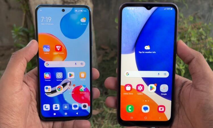 Что за технология экрана PLS. У Redmi Note 11 (слева) более продвинутый экран, чем у Samsung по аналогичной цене. Фото.