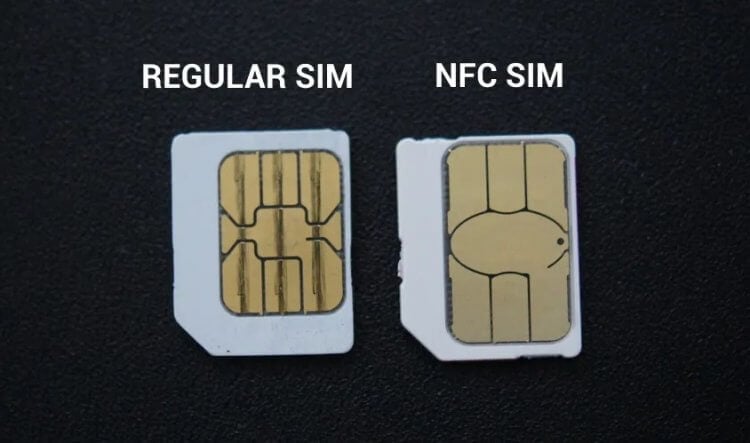 Как получить SIM-карту с NFC. SIM-карта с NFC отличается от обычной. Фото.