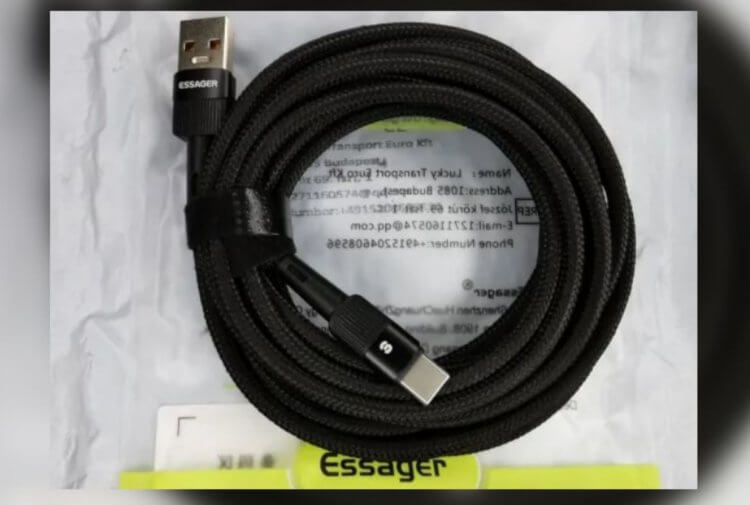Хороший кабель USB-C. Этот трехметровый кабель точно упростит просмотр контента с других устройств. Фото.