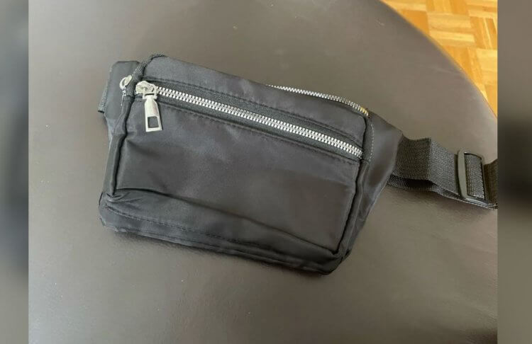 Недорогая поясная сумка. Сумка имеет нейтральный дизайн, поэтому можете носить ее с любой одеждой. Фото.
