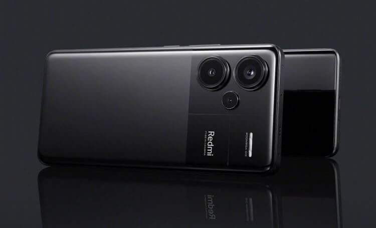 Redmi Note 13 Pro Plus — лучший смартфон Redmi. Redmi Note 13 Pro+ в классическом черном цвете. Фото.