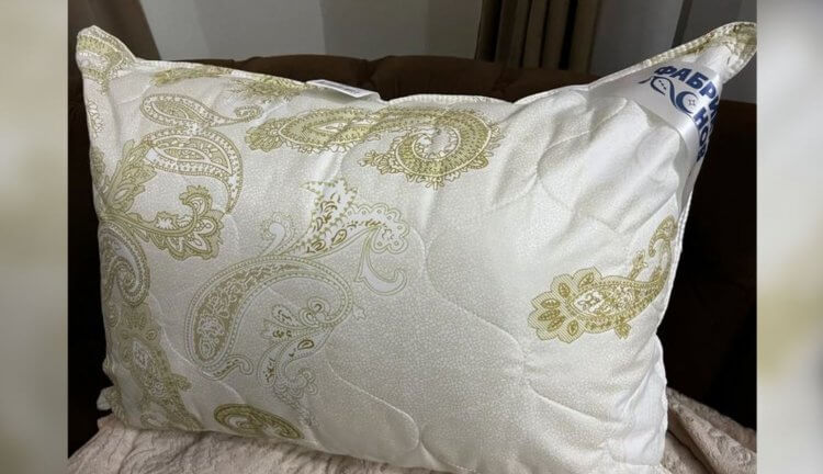 Удобная подушка из лебяжьего пуха. Подушка из лебяжьего пуха определенно поможет вам выспаться этой осенью. Фото.