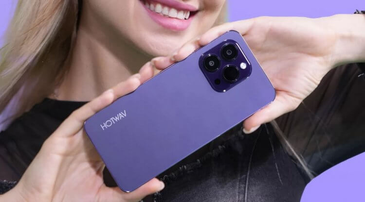 Какой смартфон купить вместо Айфона. Этот смартфон HOTWAV выглядит круче Айфона, а стоит намного дешевле. Фото.
