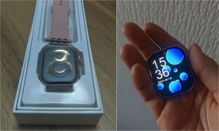 Недорогие смарт-часы похожие на Apple Watch. Эти смарт-часы очень похожи на Apple Watch вообще всем, а стоят в 10 раз дешевле. Фото.