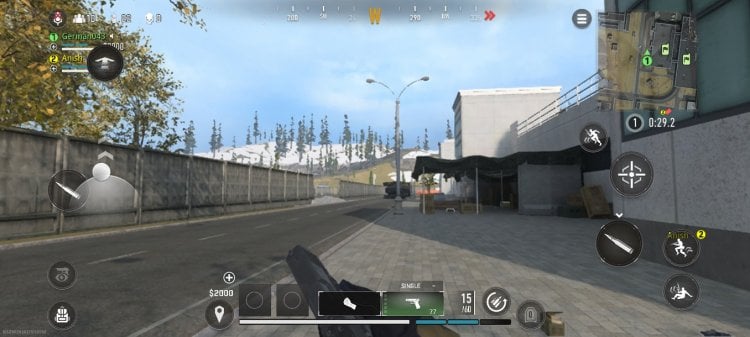 Как играть в Call of Duty: Warzone на Андроид. Графике игры явно не хватает резкости. Фото.