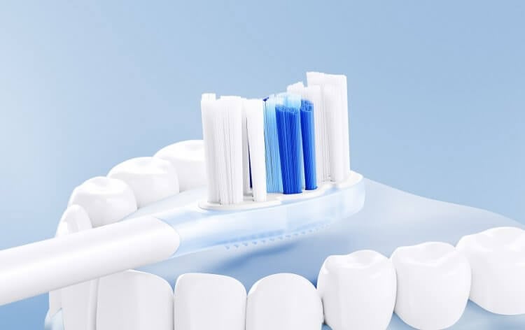 Насадки для зубной щетки. У Soocas D3 Pro продуманные и качественные щетинки. Фото.