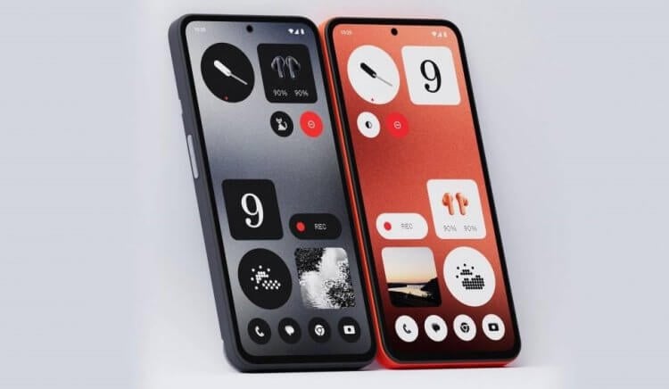 Характеристики CMF Phone 1. У экрана CMF Phone симметричные, но в то же время довольно широкие рамки. Фото.