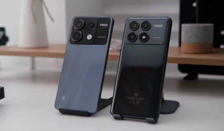 POCO X6 vs POCO X6 Pro — сравнение двух самых популярных смартфонов POCO в 2024 году. Разберемся, что лучше: POCO X6 (слева) или POCO X6 Pro (справа). Фото: Lim Reviews. Фото.