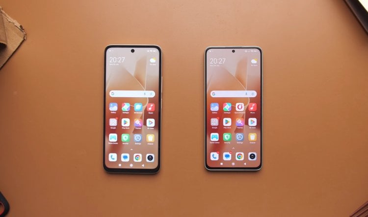 Сравнение Redmi 13 и Redmi Note 13. Redmi 13 — слева, а Redmi Note 13 — справа. Фото: Eugoson Quorch. Фото.