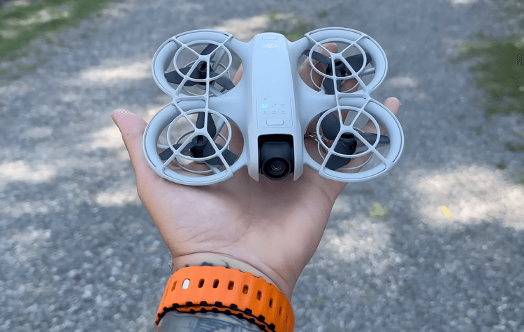 DJI Neo — новый коптер от DJI. DJI Neo. Изображение: The Shortcut. Фото.