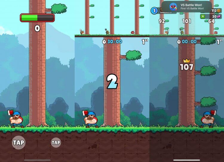 Игра про лесоруба на смартфон. Классная игра про рубку деревьев на скорость! Игра про лесоруба на смартфон. Классная игра про рубку деревьев на скорость! Фото.