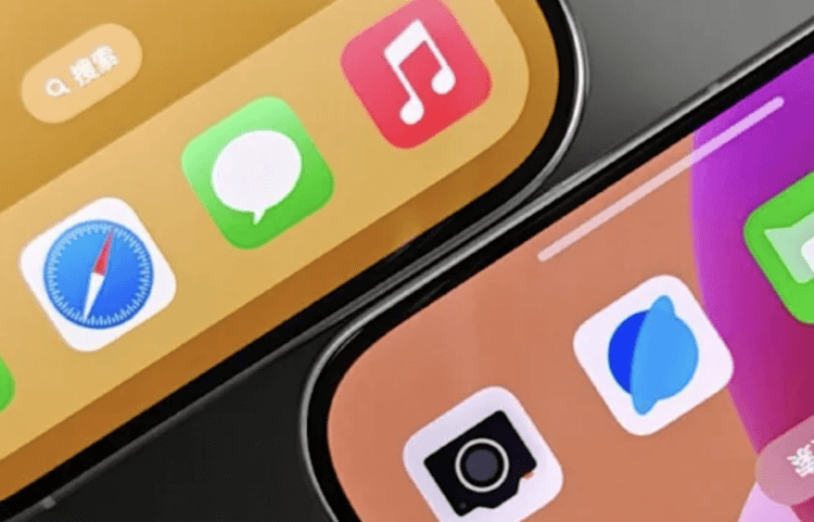 Пример того, как производители смартфонов равняются на iPhone и копируют его. Фото.