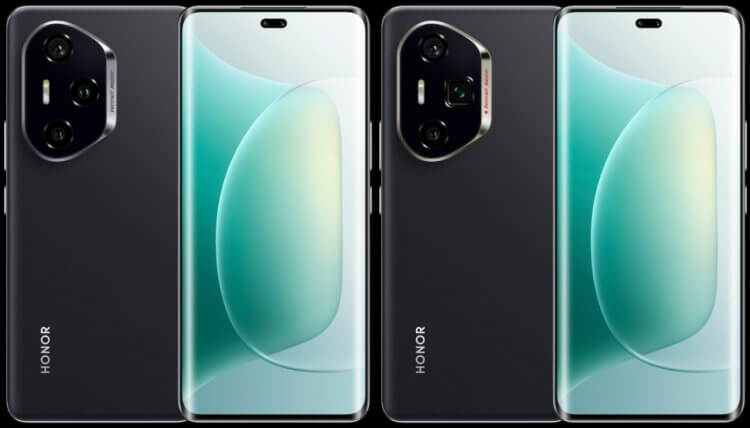 HONOR 300 Pro и HONOR 300 Ultra. Попробуйте отличить HONOR 300 Pro (слева) от HONOR 300 Ultra (справа). Фото.