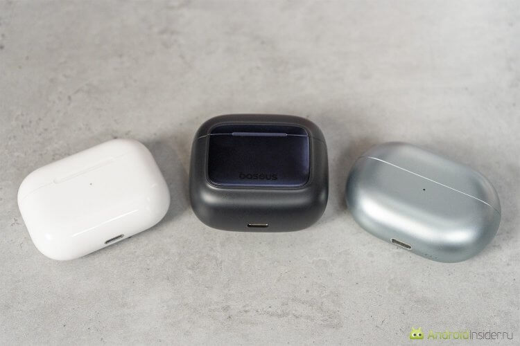 Удобно ли пользоваться сенсорным управлением. Слева направо: AirPods Pro, Baseus Bowie 35, Huawei FreeBuds Pro. Фото.