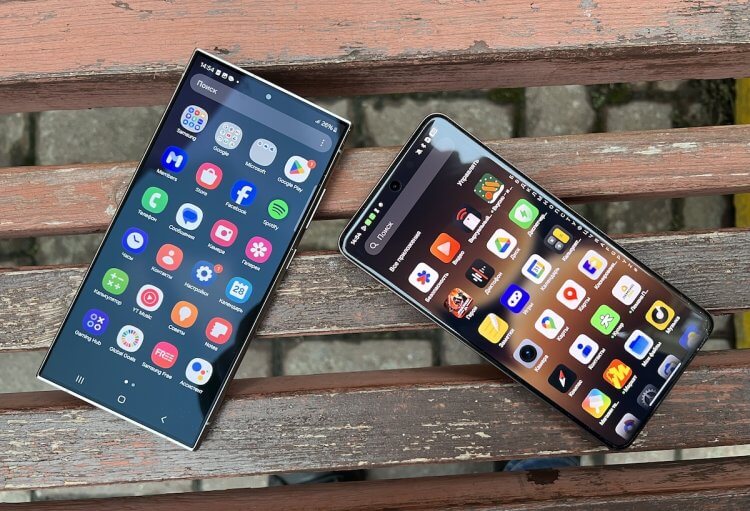 Сравниваем самый мощный смартфон с другим флагманом. realme GT7 Pro против Galaxy S24 Ultra. Фото.