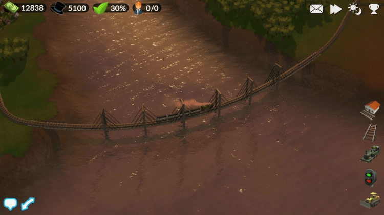 Лучшие игры на Android для тех, кто любит поезда. DeckEleven’s Railroads — игра про железнодорожного магната. Фото.