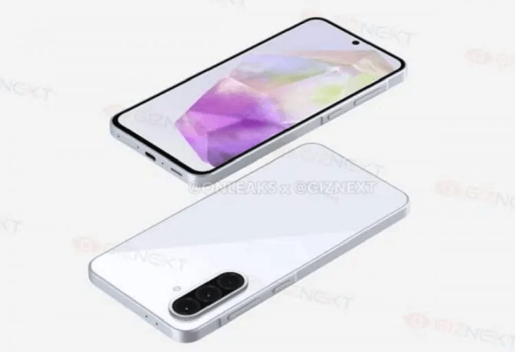 Новый смартфоны Самсунг. Новый бюджетный Samsung будет выполнен в стиле все актуальной линейки. Изображение: OnLeaks. Фото.