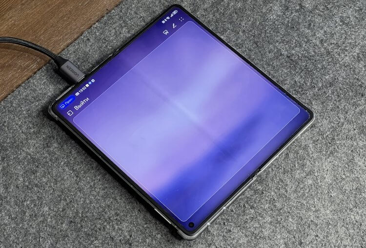 Как подключить смартфон HUAWEI к монитору. Так выглядит режим трекпада. Фото.