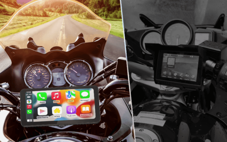 Мото-навигатор с CarPlay и Android Auto. Изображение: AliExpress. Фото.