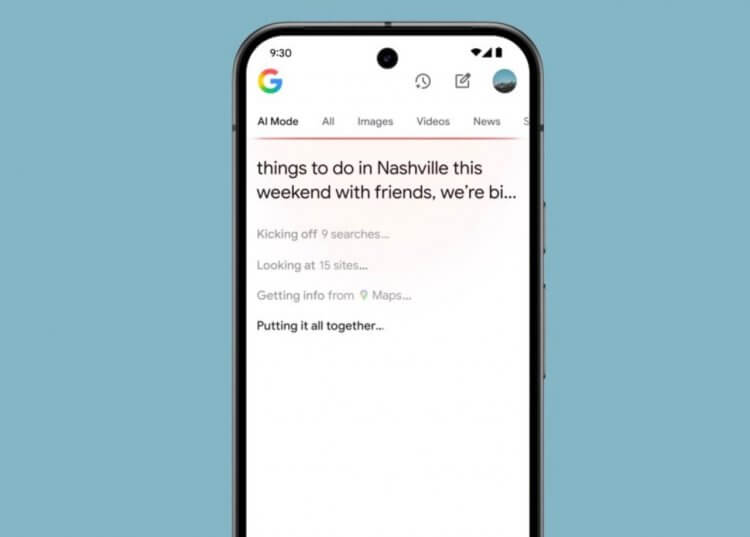Google представила AI Mode — обновленный поиск с функциями чат-бота для сложных запросов. Поисковая вкладка работает только в США. Фото: theverge.com. Google представила AI Mode — обновленный поиск с функциями чат-бота для сложных запросов. Поисковая вкладка работает только в США. Фото: theverge.com. Фото.