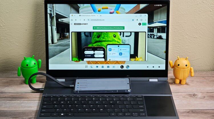 Google превратит ваш Андроид-смартфон в полноценный компьютер. Понадобится только внешний дисплей. Фото.