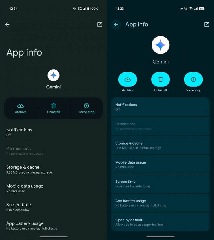 Новый дизайн Android 16. Слева — оформление Android 15, справа — Android 16. Скриншот: 9to5google.com. Новый дизайн Android 16. Слева — оформление Android 15, справа — Android 16. Скриншот: 9to5google.com. Фото.
