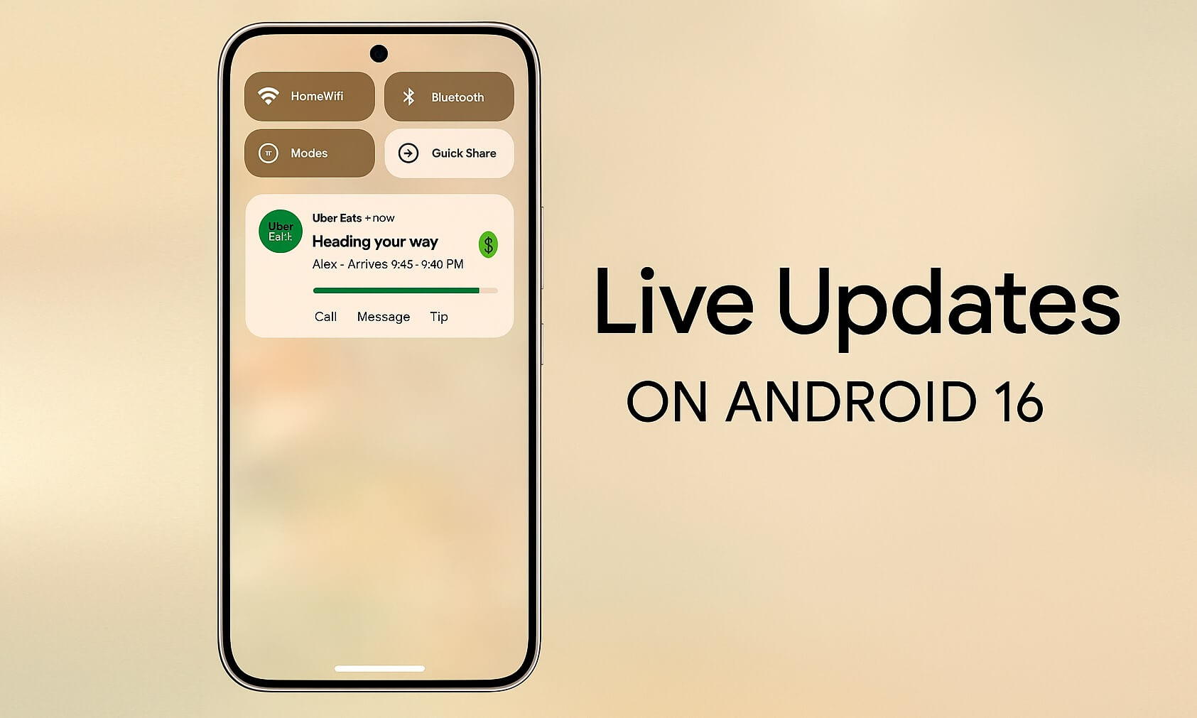 Live Updates в Android 16 — что это. Показываем, как работают живые обновления на Android 16. Фото.